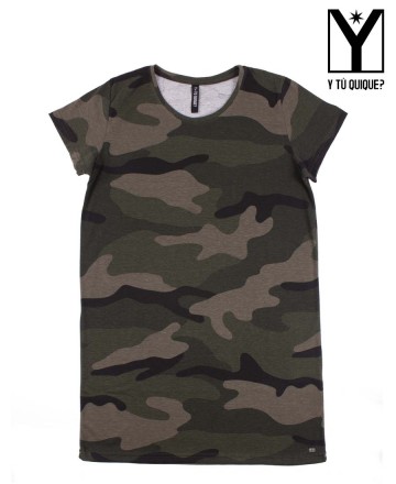 Vestido
Y T Quique? Camo Plain