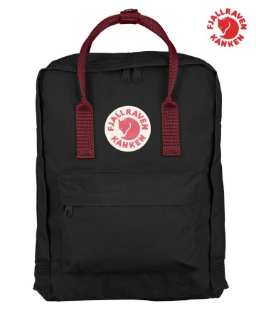 Mochila
Fjallraven Kanken Mini Black Ox Red