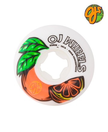 Ruedas
OJ Concentrate White Orange Hardline 53mm