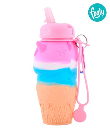 Botella
Footy Silicona Unicornio Helado Rosa Flexible