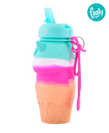 Botella
Footy Silicona Unicornio Helado Celeste Flexible