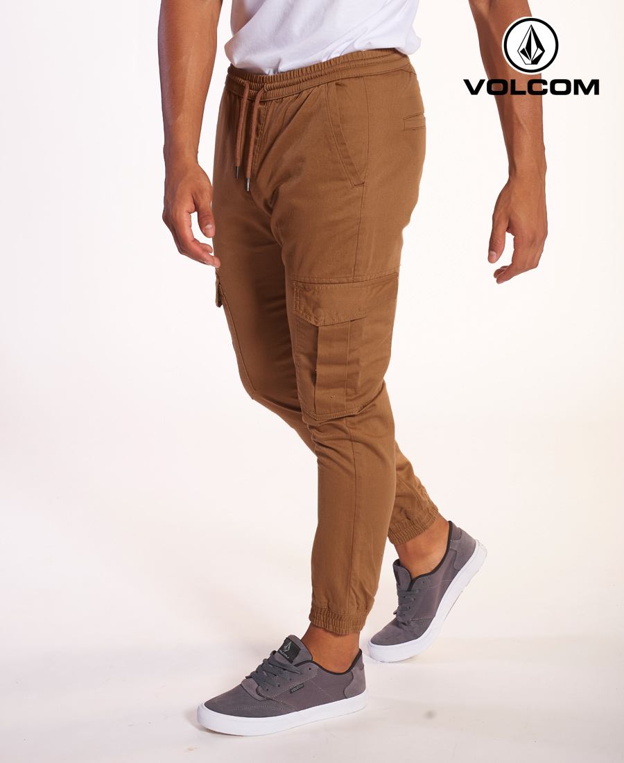 Pantalon JOGGER CARGO FIT Hombre Beige Volcom - Jeans y Pantalones