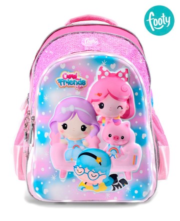 Mochila
Footy Cool Friends Multi Termoformada 3D Rosa