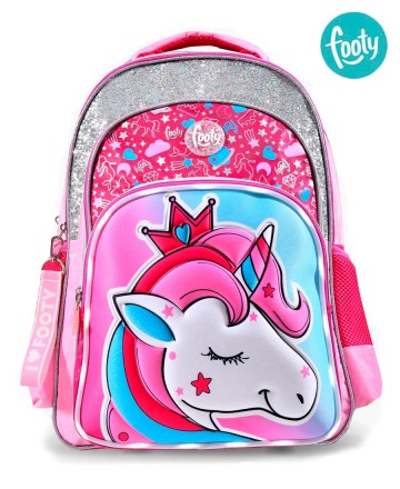 Mochila
Footy Luz Queen Unicornio Rosa