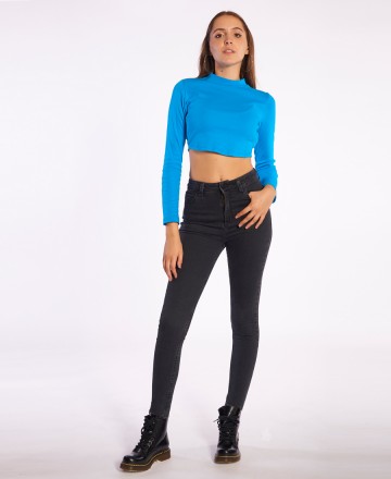 Jean
Isabel La Catlica Skinny Crop Black