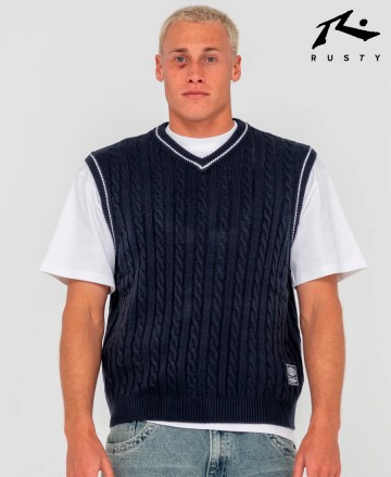 Sweater
Rusty Neff V Ribbed Cable Knit