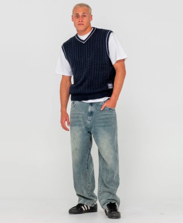 Sweater
Rusty Neff V Ribbed Cable Knit