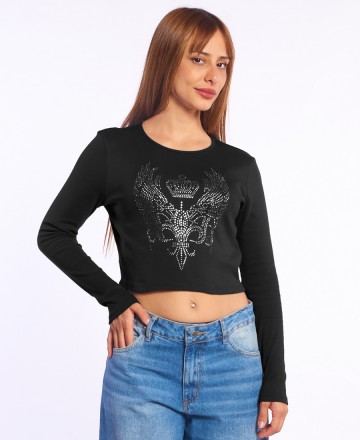 Remera
Isabel La Catlica Crop Strass