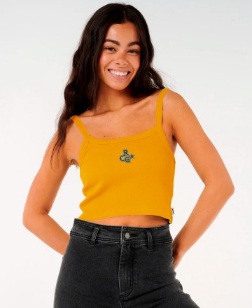 Remera 
Rip Curl Crop Top Dalia Ribb