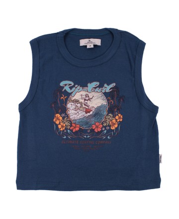 Remera 
Rip Curl Crop Caribbean Ribb