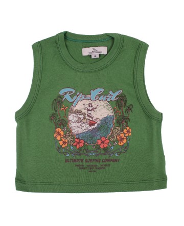Remera 
Rip Curl Crop Caribbean Ribb