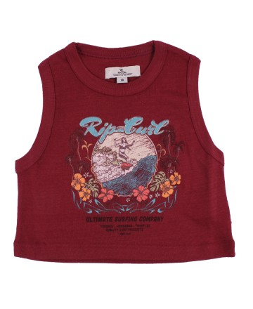 Remera 
Rip Curl Crop Caribbean Ribb