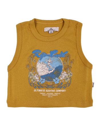 Remera 
Rip Curl Crop Caribbean Ribb