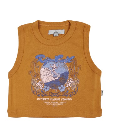 Remera 
Rip Curl Crop Caribbean Ribb