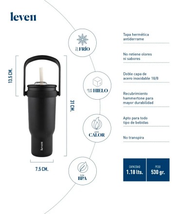 Vaso Trmico
Leven Tumbler 1 8 L