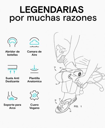 Sandalias
Reef Fanning Slide Black Silver