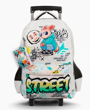 Mochila 
Footy Street Gris Carro 18