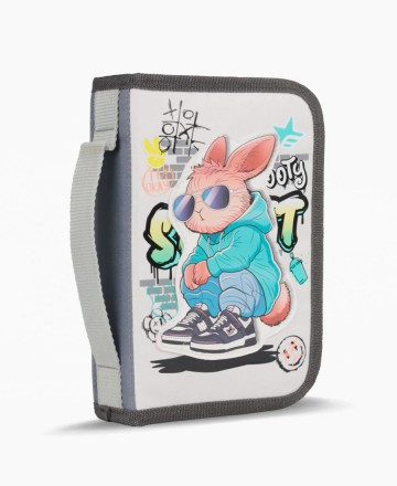 Cartuchera 
Footy Desplegable Street Gris