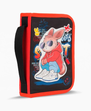 Cartuchera 
Footy Desplegable Street Gris