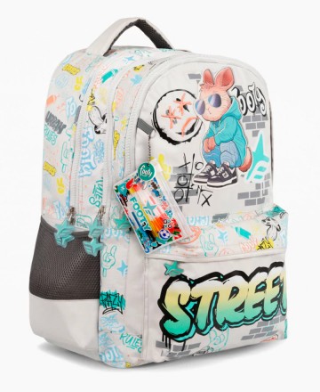 Mochila 
Footy Street Gris 18