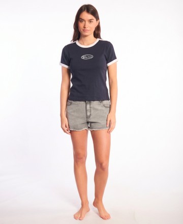 Remera 
Rip Curl Ringer Fitted Dalia