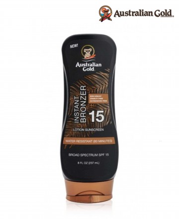 Bronceador 
Australian Gold Instant Bronzer SPF 15