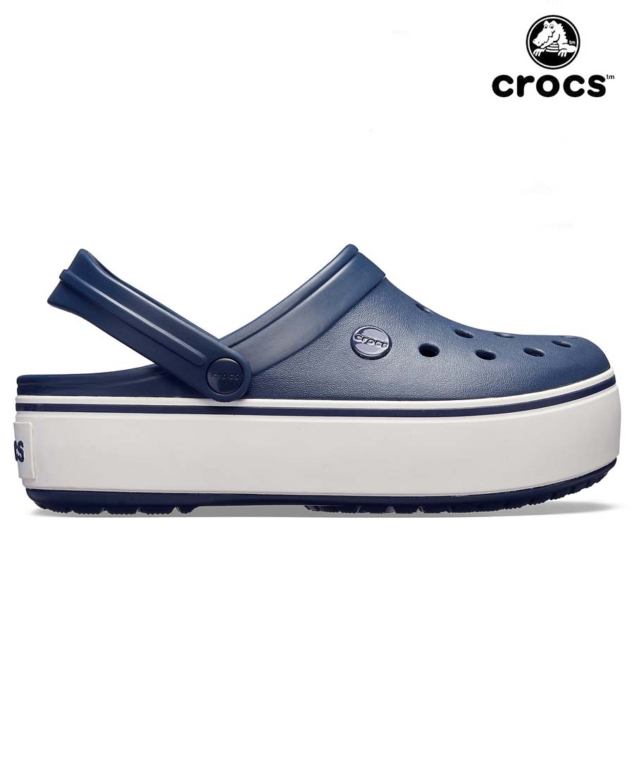 crocs plataforma gris